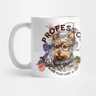 Professor dog - part-time pet logo Mug